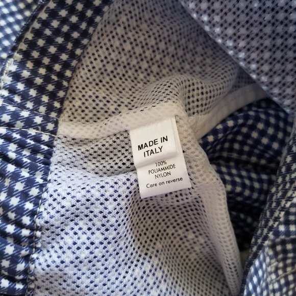 NWT Men's Pal Zileri Blue Checked Swim Trunks Swim Shorts Swimwear Size 54 - Picture 5 of 10